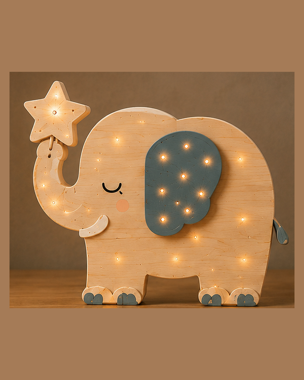 Lampe Éléphant ORAWOOD, vue principale