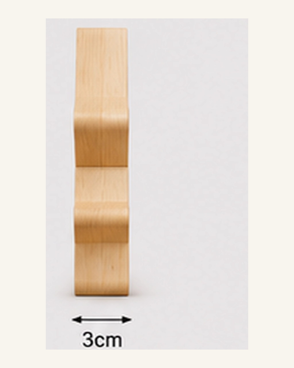 Lampe Étoile ORAWOOD, vue latérale montrant l’épaisseur