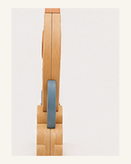 Lampe Fusée ORAWOOD, vue latérale sans annotation, épaisseur normalisée à 30 mm