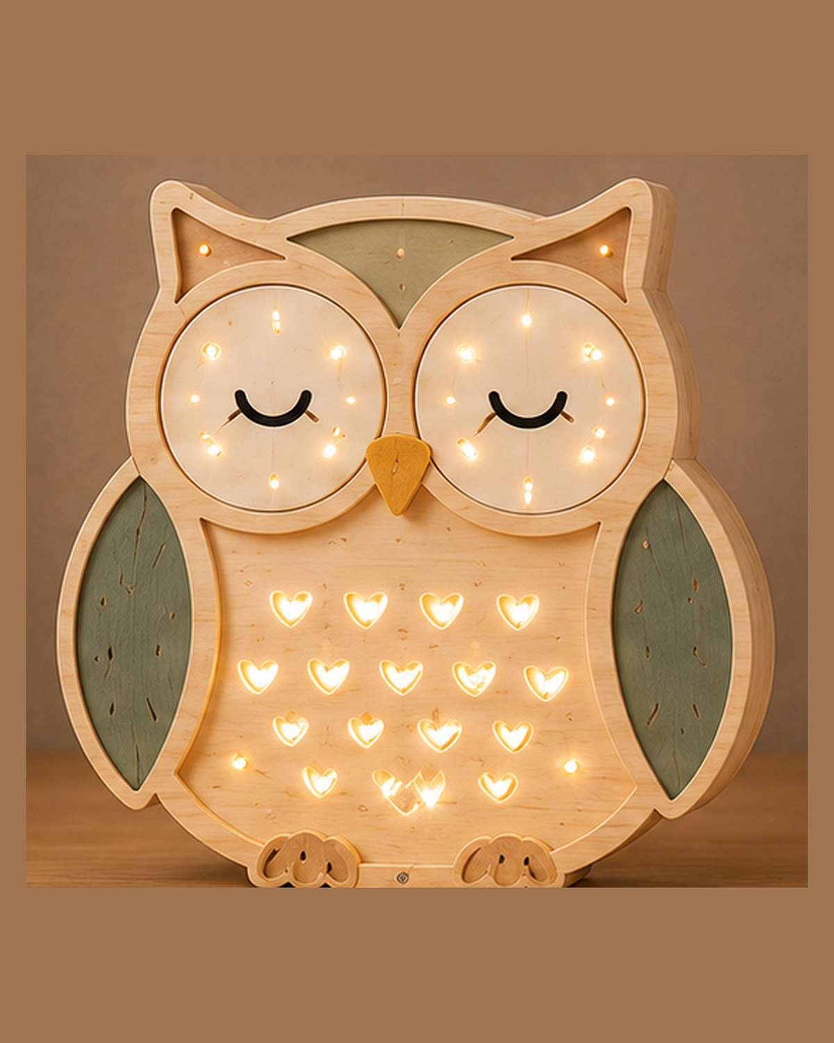 Lampe Hibou ORAWOOD, vue principale