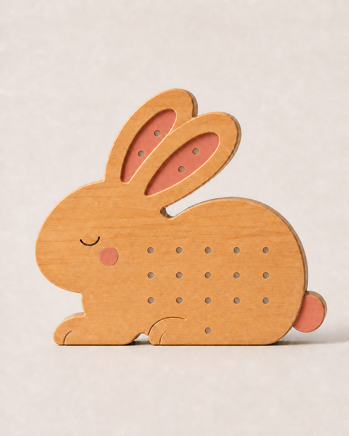 Lampe veilleuse Lapin ORAWOOD en pin massif, éteinte