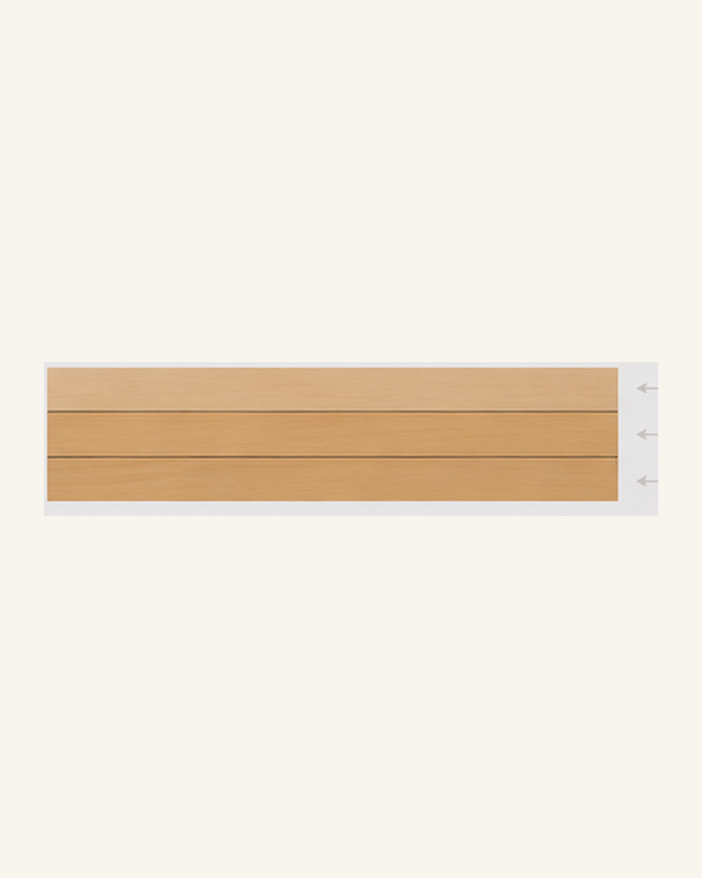 Lampe Marguerite ORAWOOD, détail de la construction en trois couches