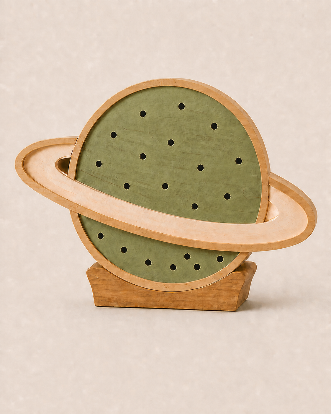 Lampe veilleuse Planète ORAWOOD en pin massif, éteinte