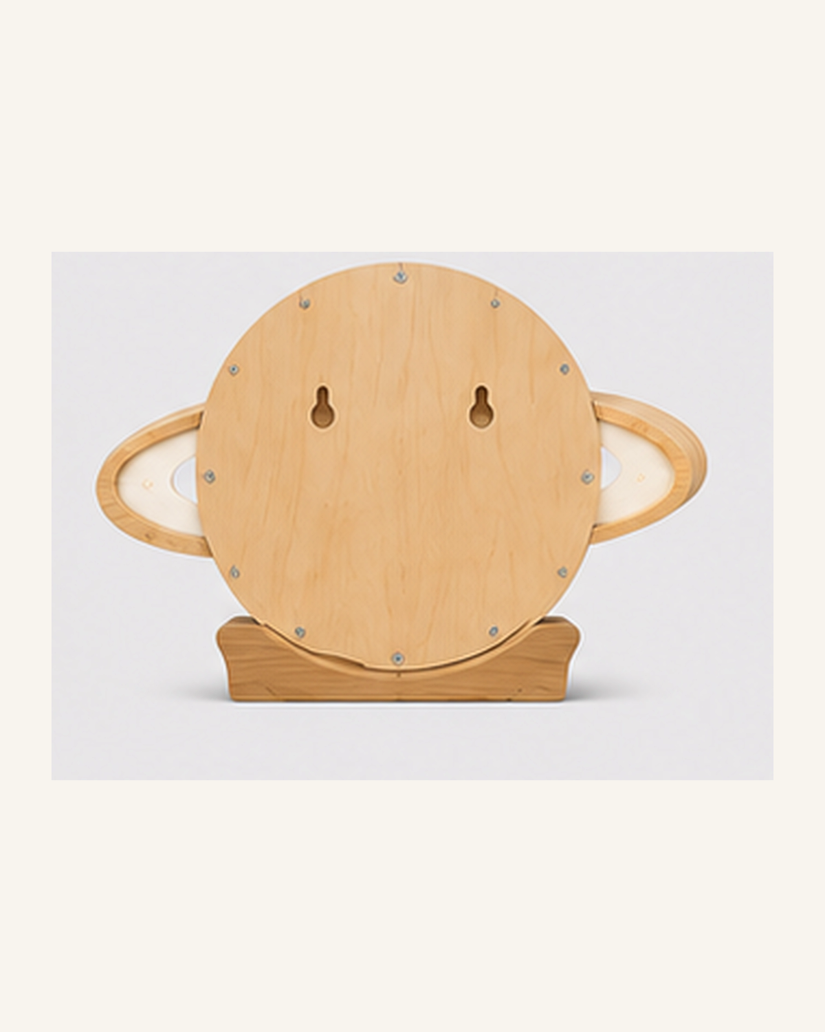 Lampe Planète ORAWOOD, vue arrière montrant les fixations murales