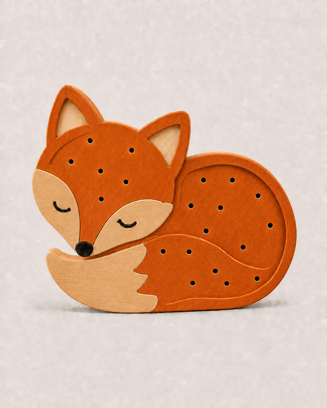 Lampe veilleuse Renard ORAWOOD en pin massif, éteinte