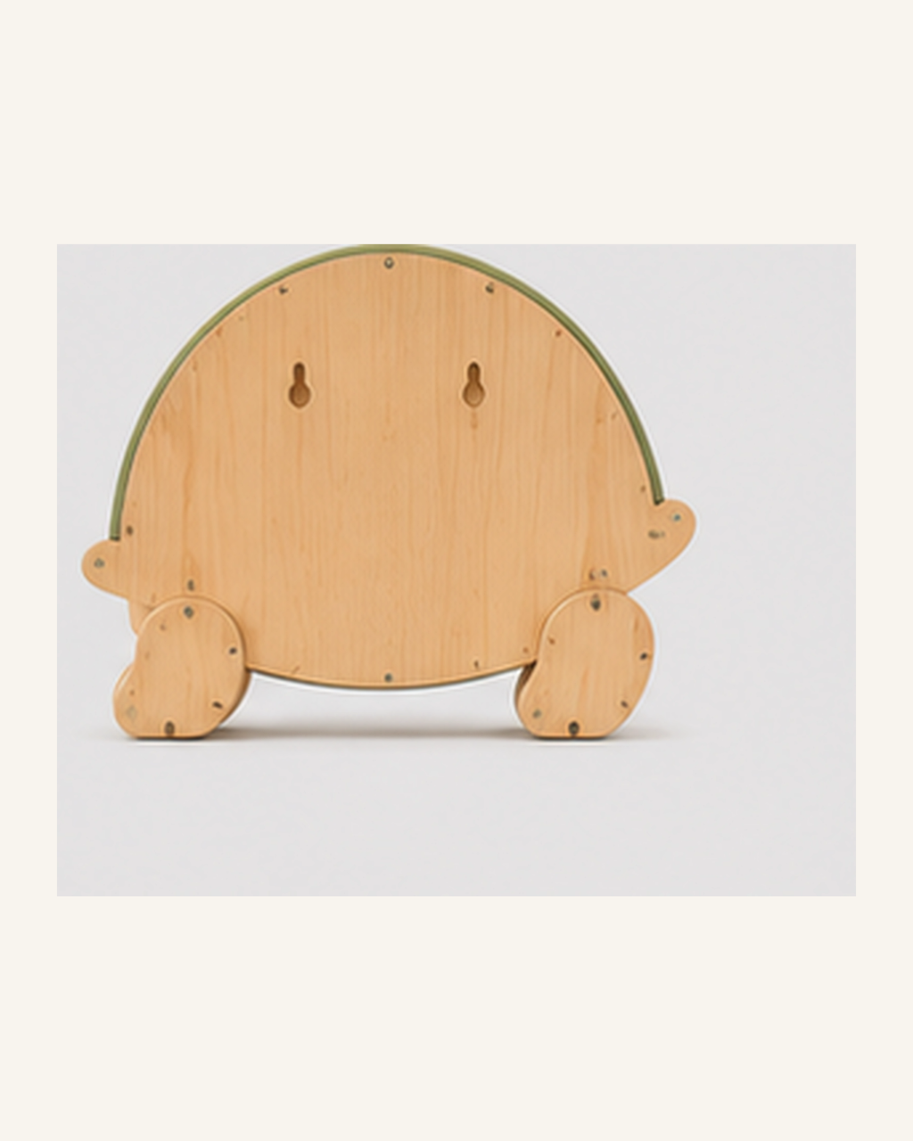 Lampe Tortue ORAWOOD, vue arrière montrant les fixations murales