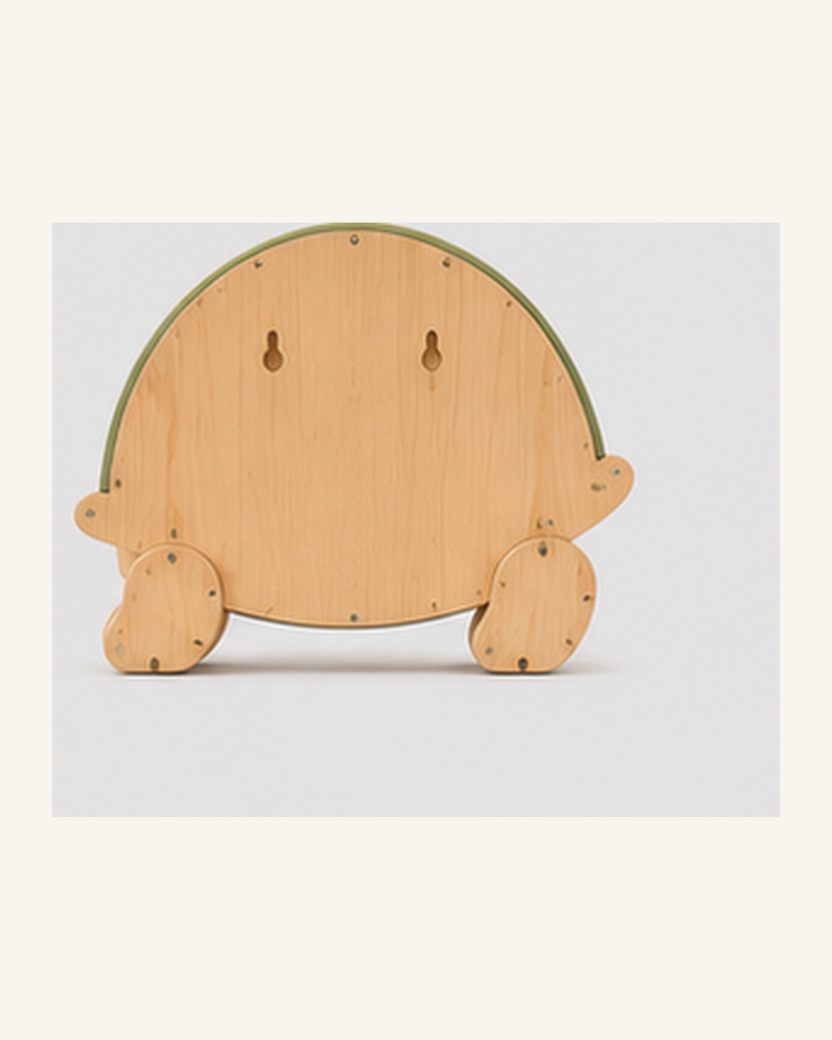 Lampe Tortue ORAWOOD, vue arrière montrant les fixations murales