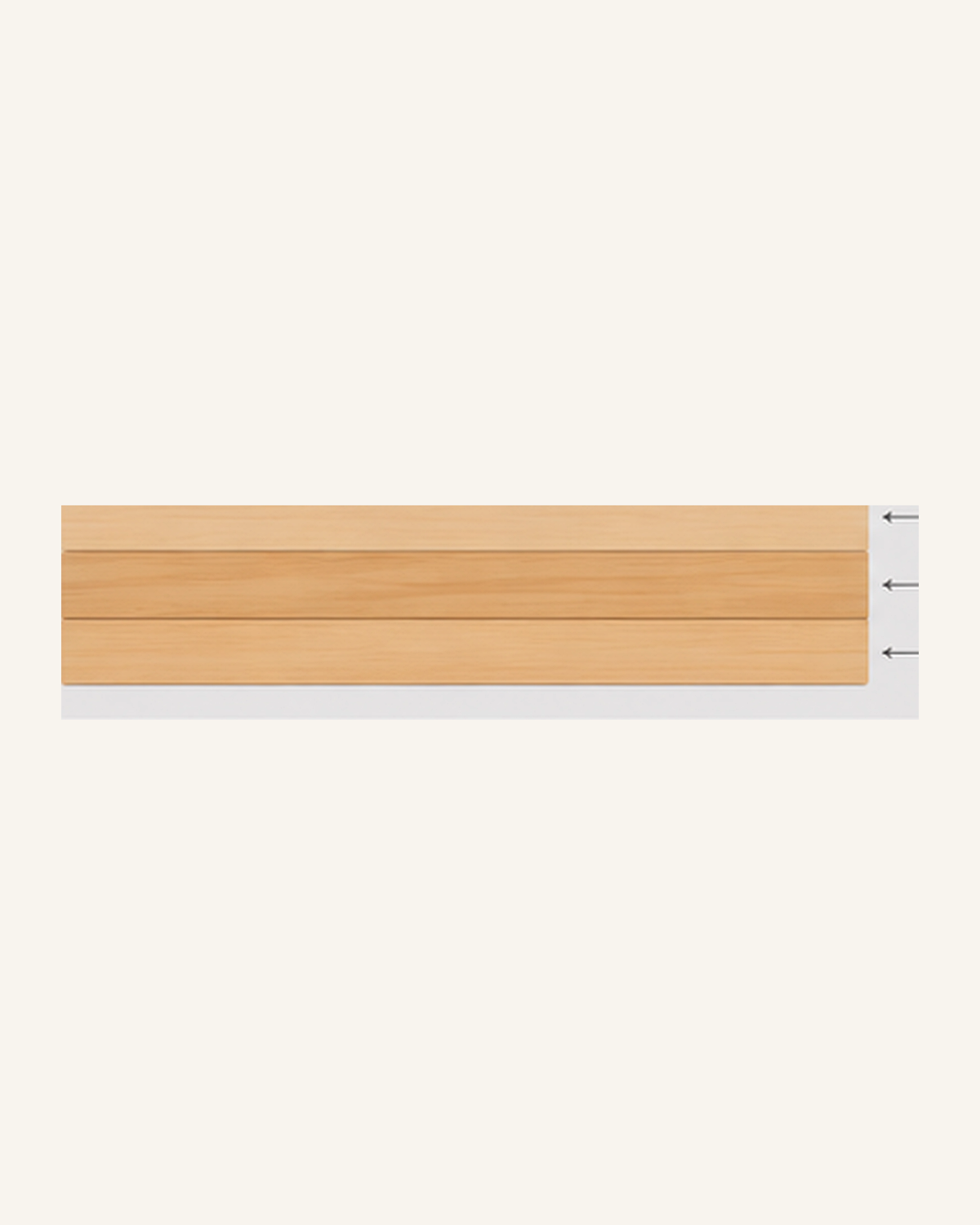 Lampe Tortue ORAWOOD, détail de la construction en trois couches