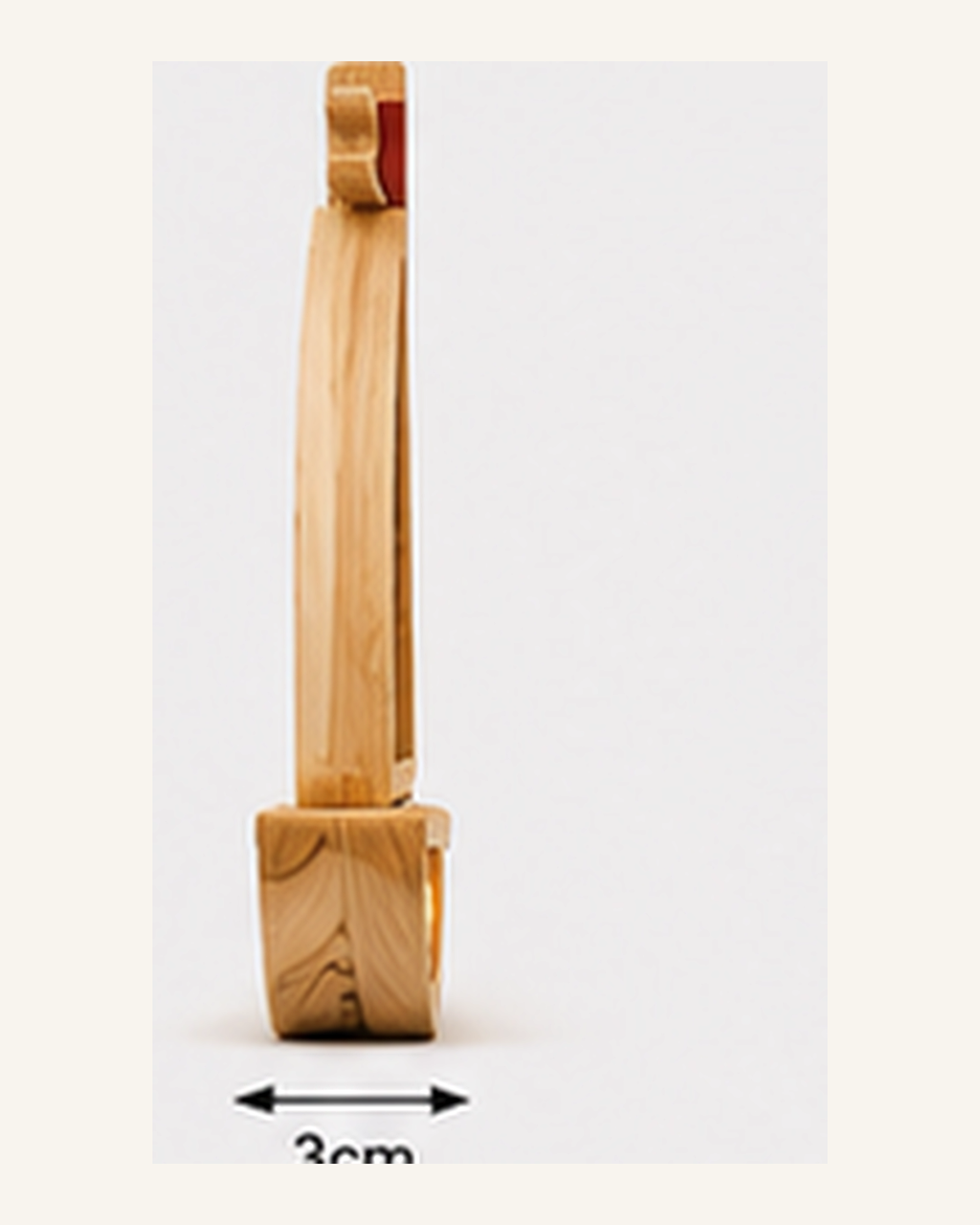 Lampe Voilier ORAWOOD, vue latérale montrant l’épaisseur